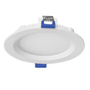 PS23734 :  SPOTLIGHT -CANLESS: RECESSED MINI FLAT PANEL – STEP BAFFLED TRIM ROUND 4"