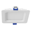 SPOTLIGHT -CANLESS: RECESSED MINI FLAT PANEL – STEP BAFFLED TRIM