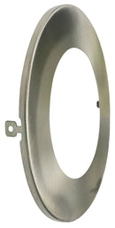 PS23771 :  RECESSED MINI FLAT PANEL – ACCESSORIES: TRIM REPLCEMENT 4" ROUND BRUSHED NICKLE