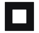 PS23855 :  RECESSED MINI FLAT PANEL – ACCESSORIES: TRIM REPLCEMENT 3" SQUARE BLACK