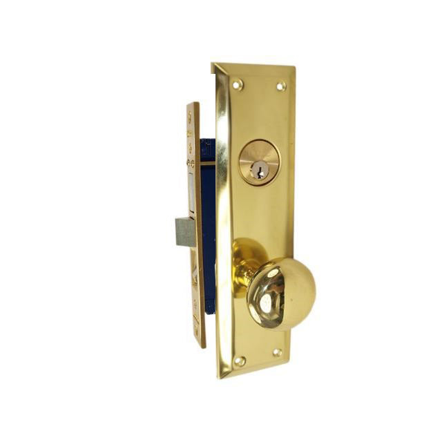 Mortise Lobby Lockset Regular – 2 1/2” Backset – 1 1/16” x 7 5/8” Face Plate Standard