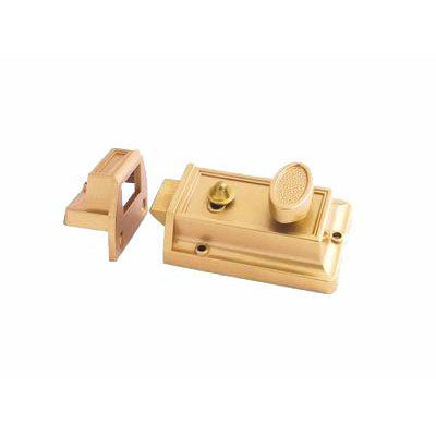 Rim Night Latch Lock W/Button