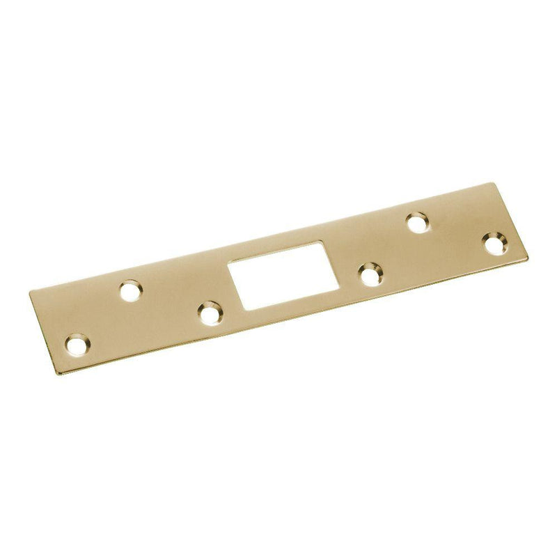 Strike For Deadbolt 6" x 1" Brass Plated