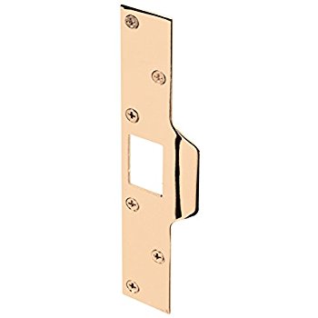 Strike For Key-in Knob 6" x 1 3/4" Brass Plated