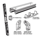 Sliding Door Track Set-2 Door For 3/4” & 1 3/8” Door