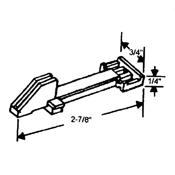 Slide Latch For Window Upper Part