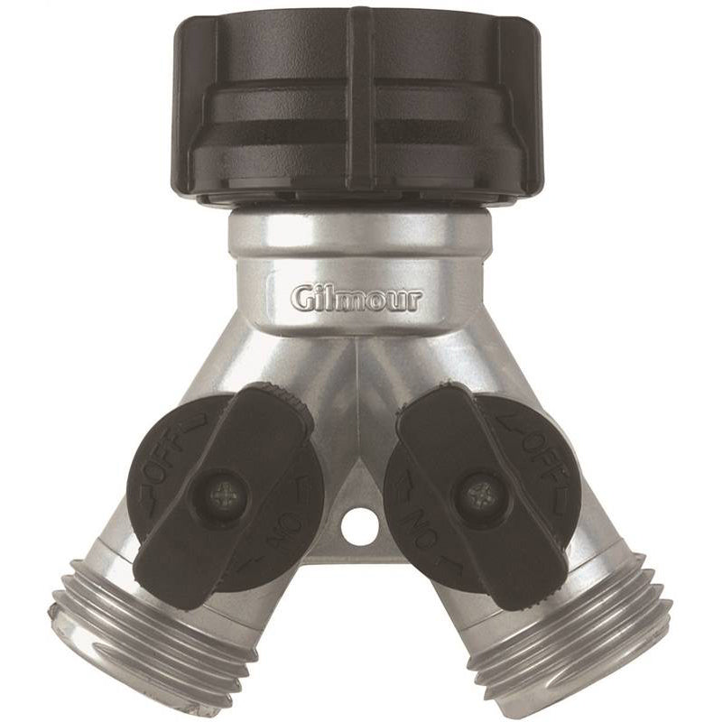 Hose Connector “Y” w/Dual Shut Off Valve