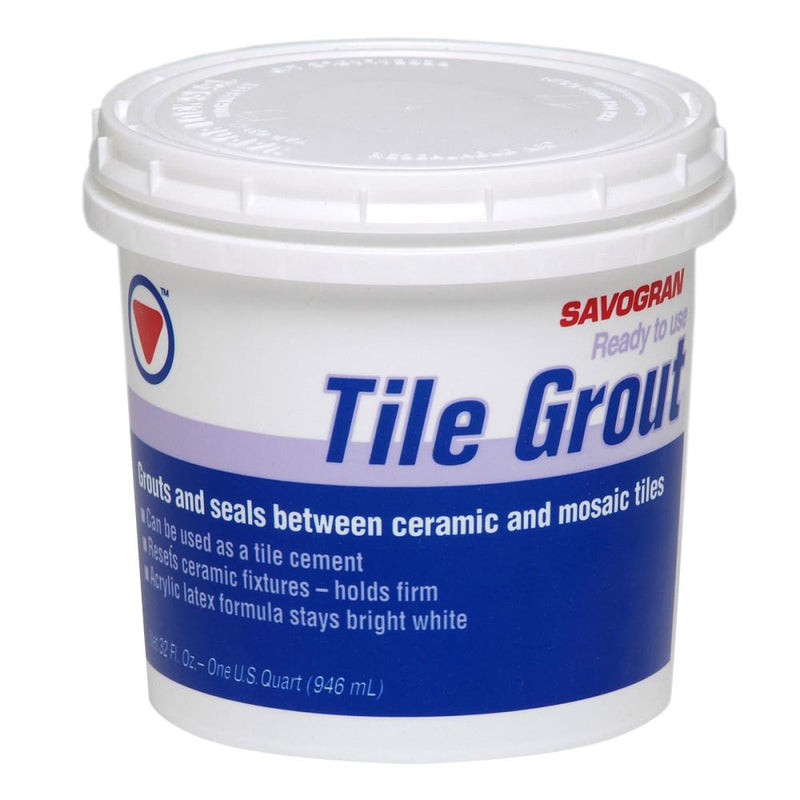 Ready Mixed Wall Grout White Qt.