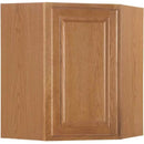 55-1030: Country Oak Raised Panel 24” x 30” Corner Wall Cabinet