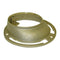 Offset Floor Flange 4" Brass