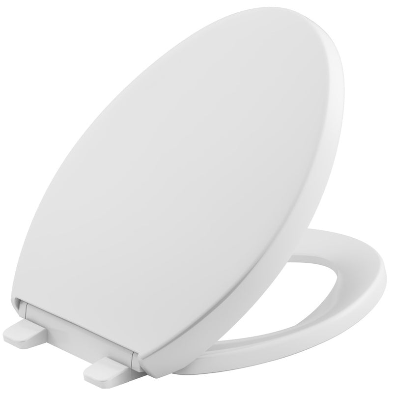 Toilet Seat Elongated White Plastic