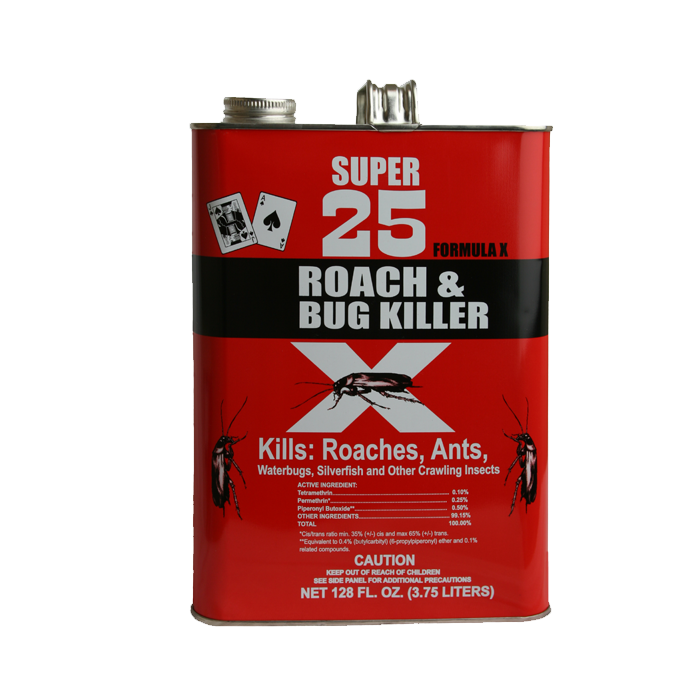 Super 25 Roach & Bug Killer Spray 1 GAL 6/CS