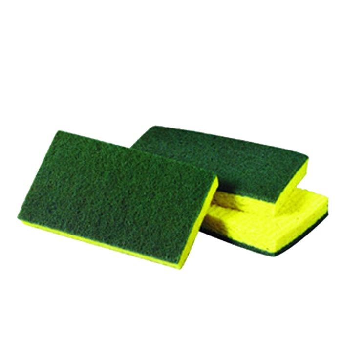 Green & Yellow Scrub Sponge 40/Cs