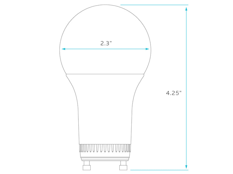 PS21461 :  LAMP – A SHAPE: A SERIES – A19 GU24 60W 3000K – SOFT WHITE