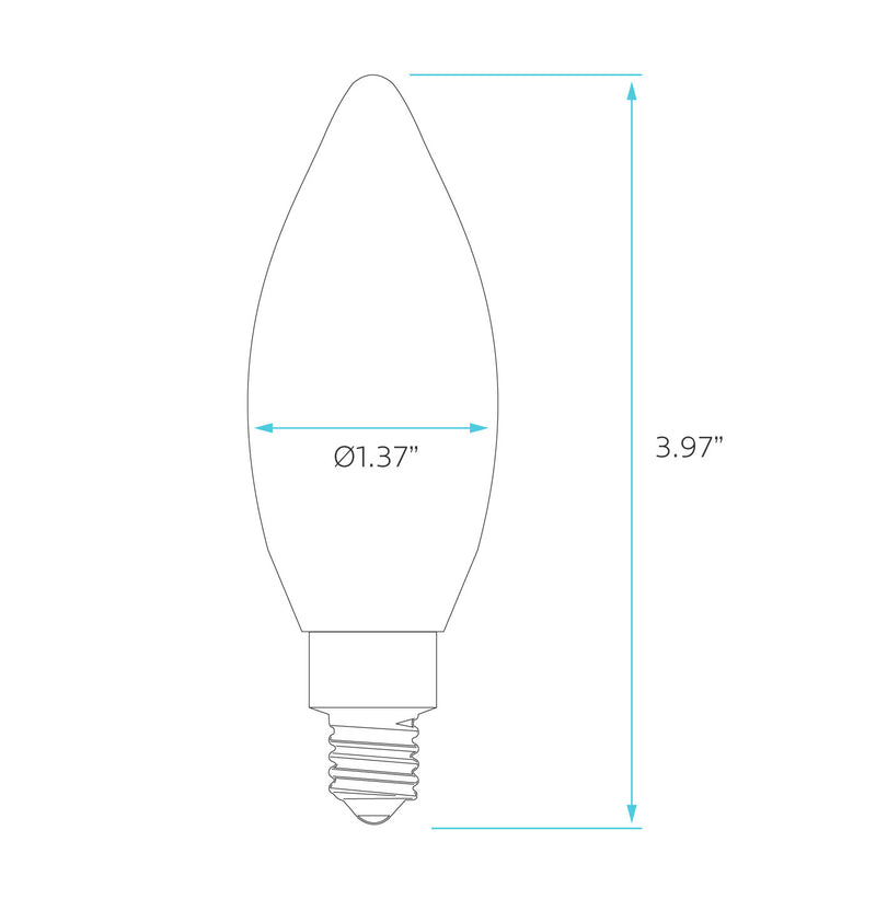 PS21634 :  LAMP – FILAMENT SERIES: 7W – CTC CANDLE 3000K – SOFT WHITE