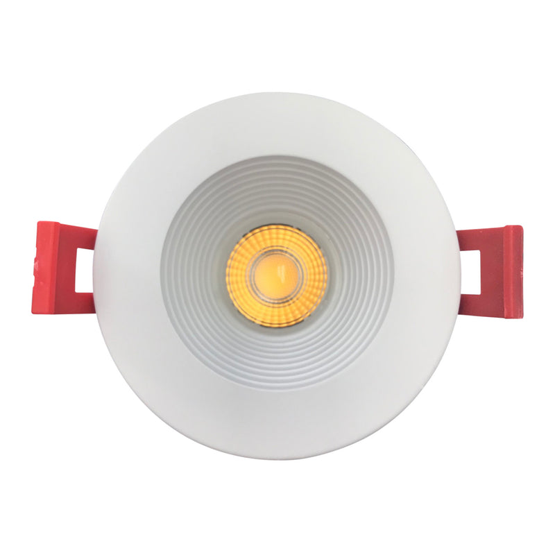 PS23271 :  SPOTLIGHT – CANLESS: 2" REGRESSED STEP BAFFLED TRIM ROUND 3000K – SOFT WHITE