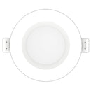 PS23730 :  SPOTLIGHT -CANLESS: RECESSED MINI FLAT PANEL – STEP BAFFLED TRIM ROUND 3"