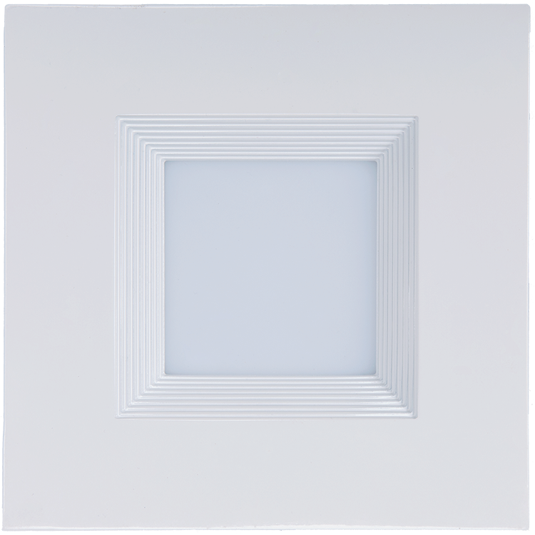 PS23786 :  DOWNLIGHT RETROFIT: 4" DOWNLIGHT RETROFIT – HIGH OUTPUT SQUARE BAFFLED TRIM