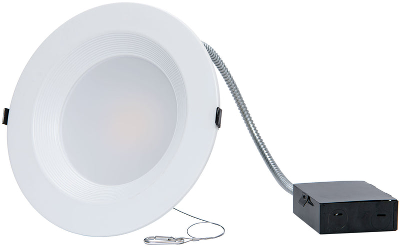 PS23951 :  SPOTLIGHT -CANLESS COMMERCIAL: COMMERCIAL DOWNLIGHT – CCT & WATTAGE SELECT BAFFLED TRIM HIGH OUTPUT 6"