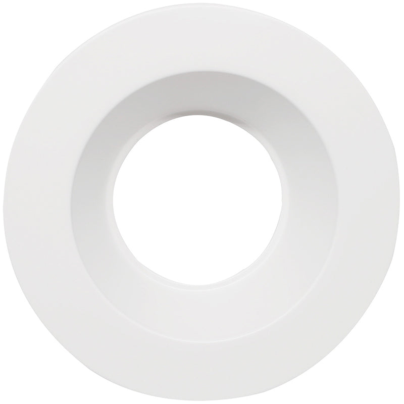 PS24952 :  SPOTLIGHT – CANLESS: SMOOTH & BAFFLED INTERCHANGEABLE TRIMS ROUND SMOOTH WHITE