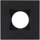 PS24958 :  SPOTLIGHT – CANLESS: SMOOTH & BAFFLED INTERCHANGEABLE TRIMS SQUARE SMOOTH BLACK