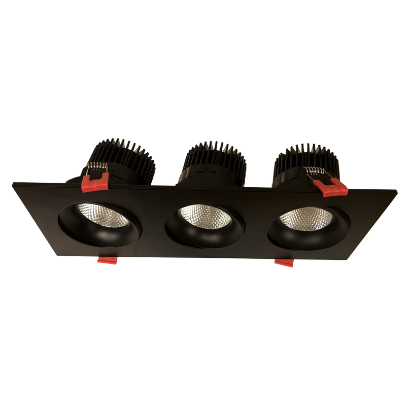 PS32186 :  SPOTLIGHT – CANLESS: ARCHITECTURAL MULTI-HEAD – CCT SELECT 36 WATT BLACK