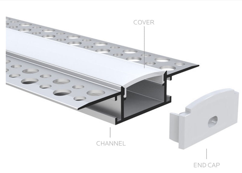 PS43100 :  TAPERITE™ CHANNEL RECESSED–PLASTER IN ≤20MM