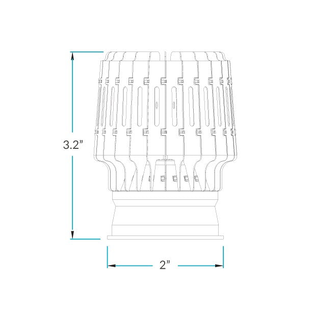 PS50070 :  SPOTLIGHT – CANLESS: 3" TRIMLESS MODULE 9W 3000K - SOFT WHITE